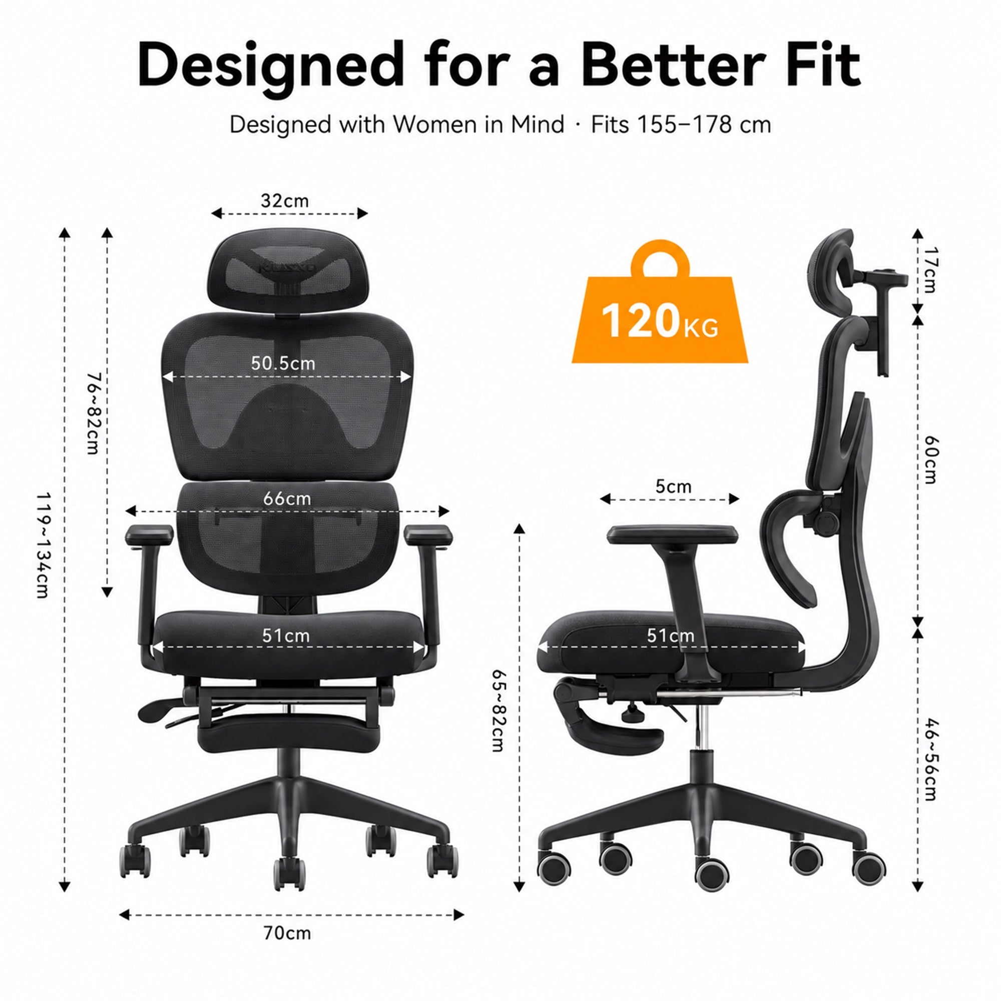 MUSSO E600 SE Relaxure Ergonomic Office Chair