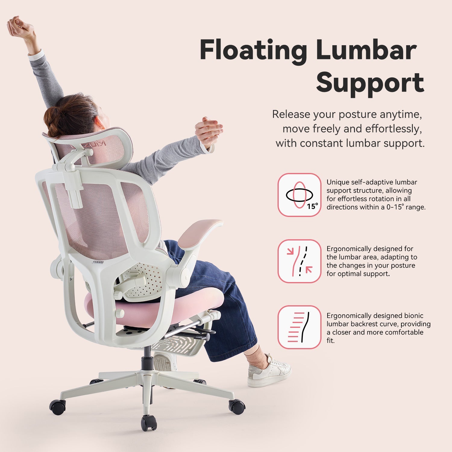 MUSSO E80 Air AeroFemme Ergonomic Office Chair