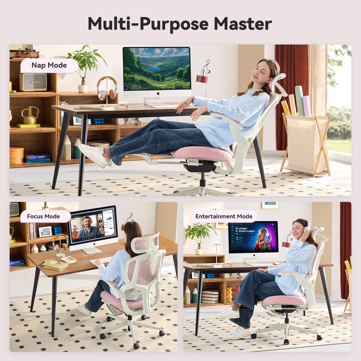 MUSSO E80 Air AeroFemme Ergonomic Office Chair