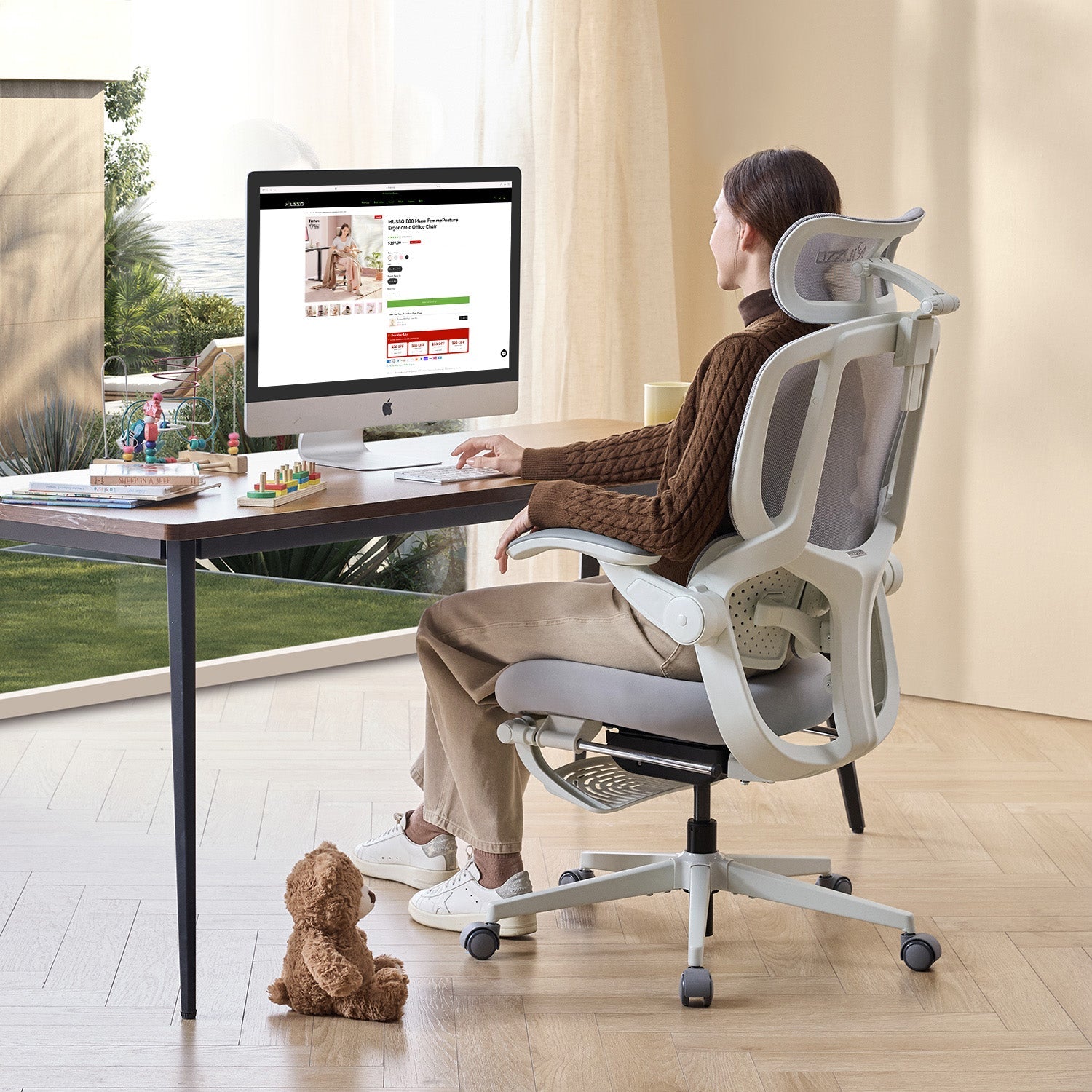 MUSSO E80 Air AeroFemme Ergonomic Office Chair