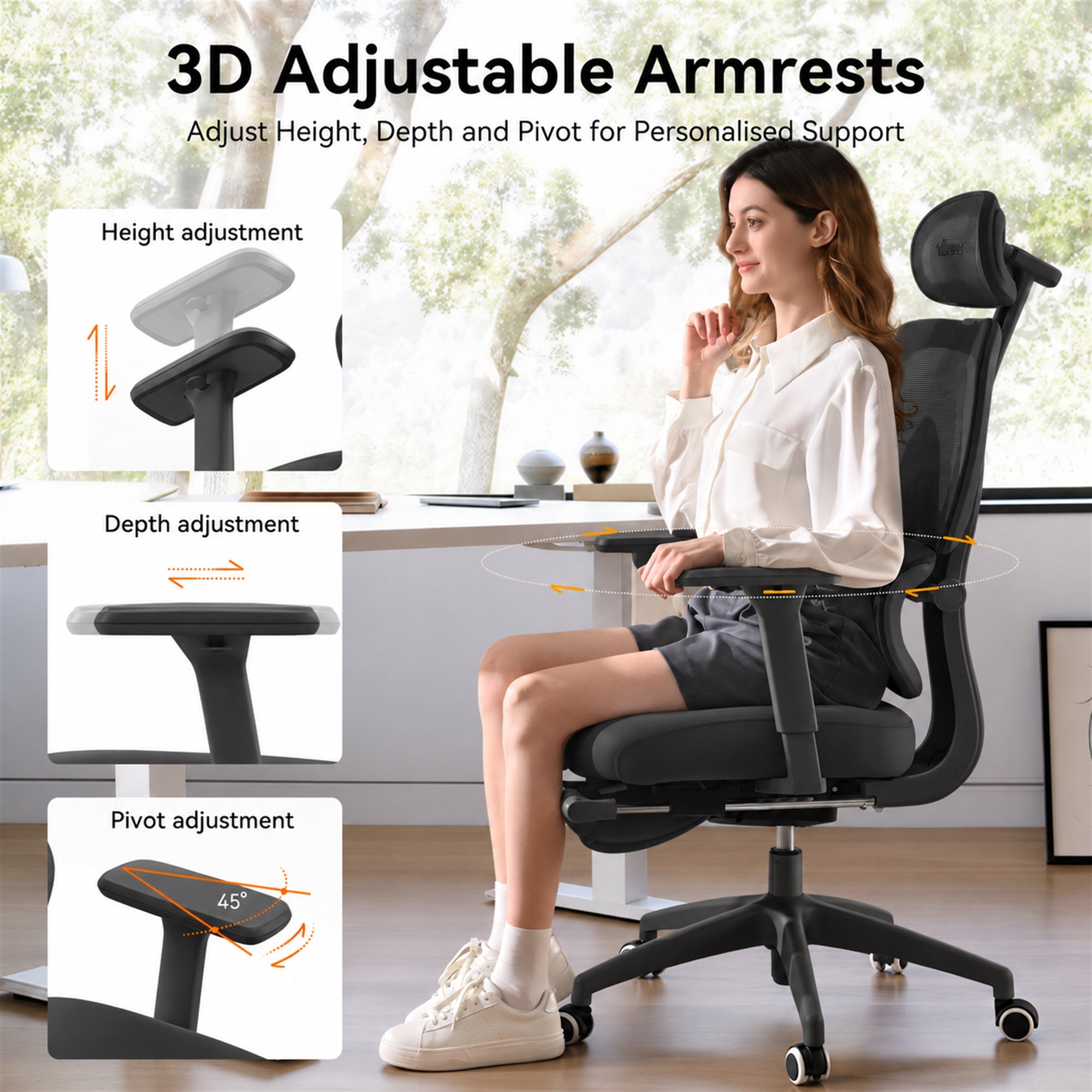 MUSSO E600 SE Relaxure Ergonomic Office Chair