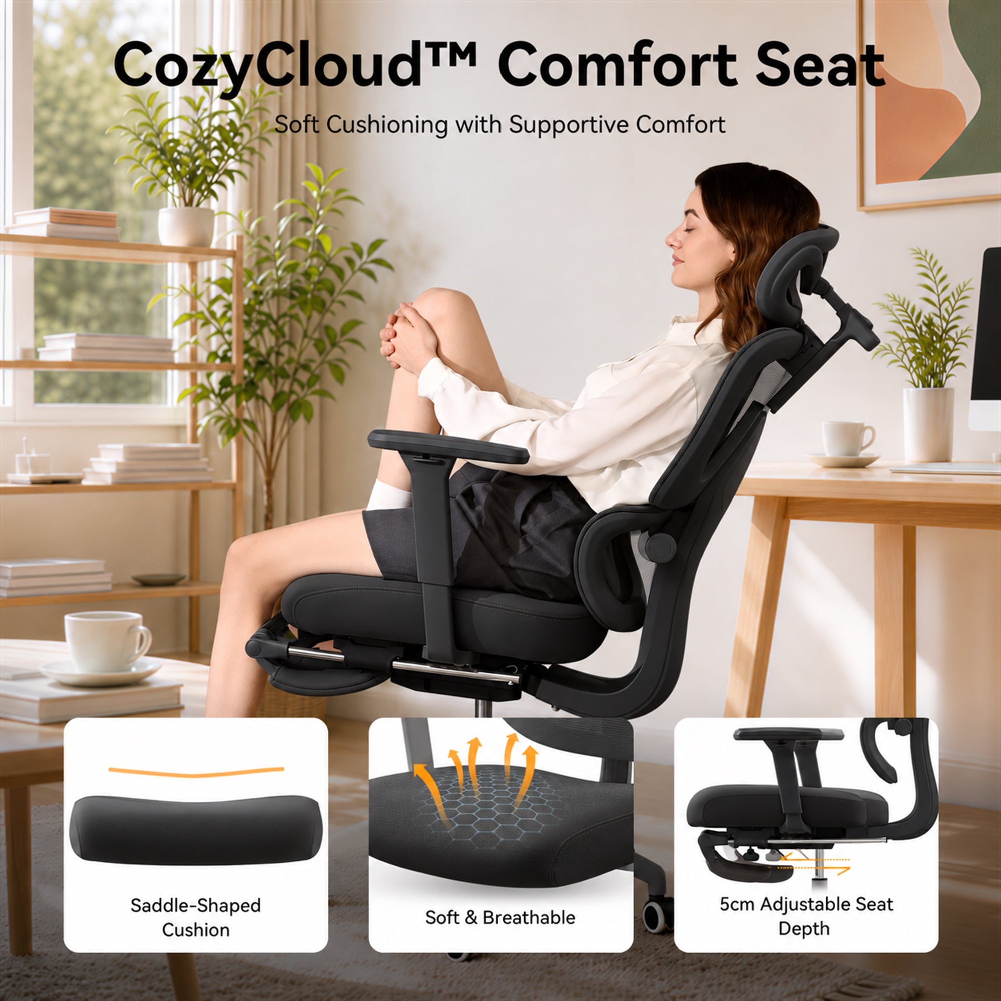 MUSSO E600 SE Relaxure Ergonomic Office Chair