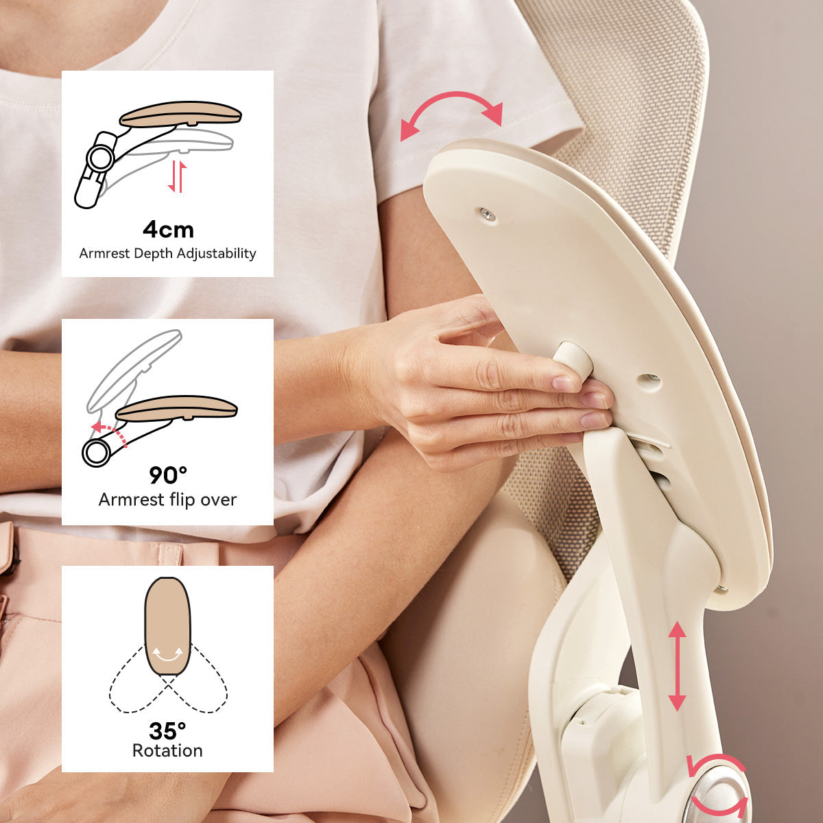 MUSSO E80 Muse FemmePosture Ergonomic Office Chair