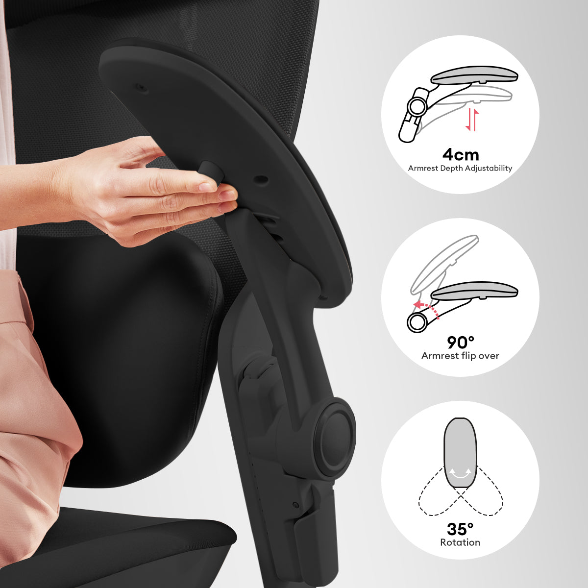 MUSSO E80 Muse FemmePosture Ergonomic Office Chair