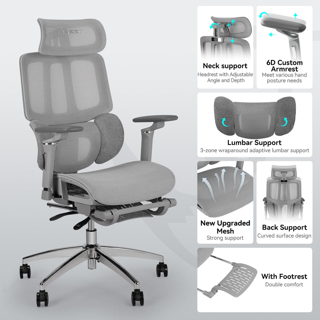 MUSSO H80 Pro FlexiPosture Ergonomic Office Chair