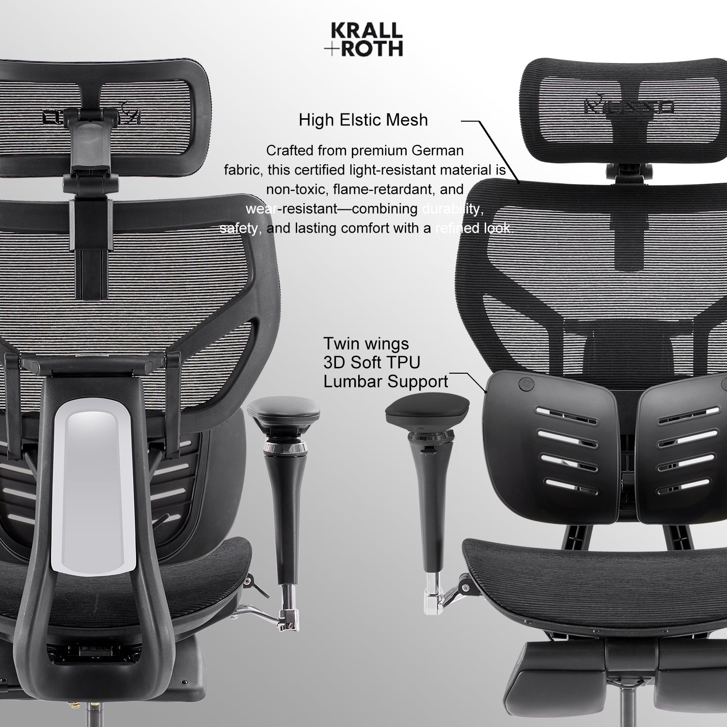 MUSSO X700 GlideTrack Ergonomic Office Chair
