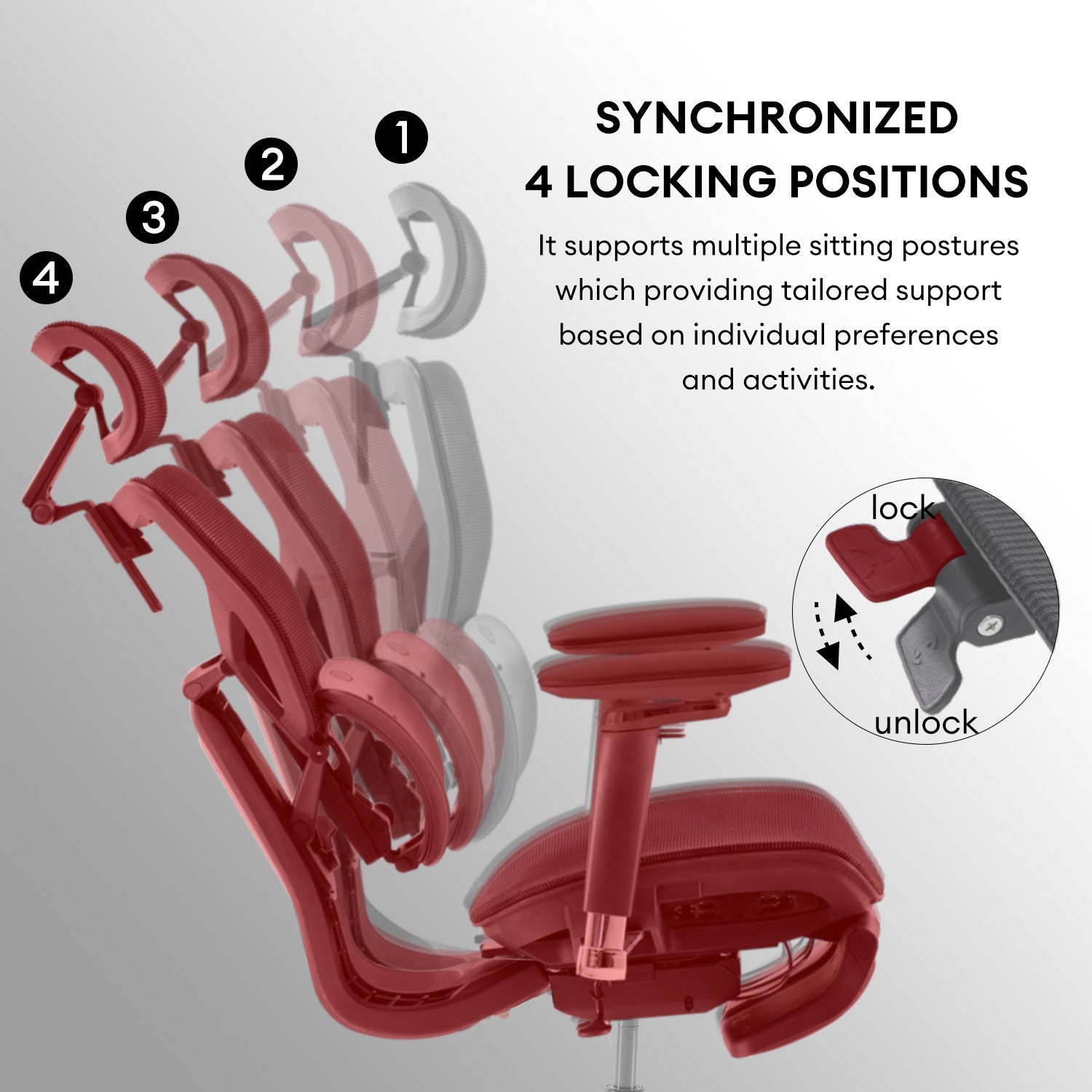 MUSSO X700 GlideTrack Ergonomic Office Chair