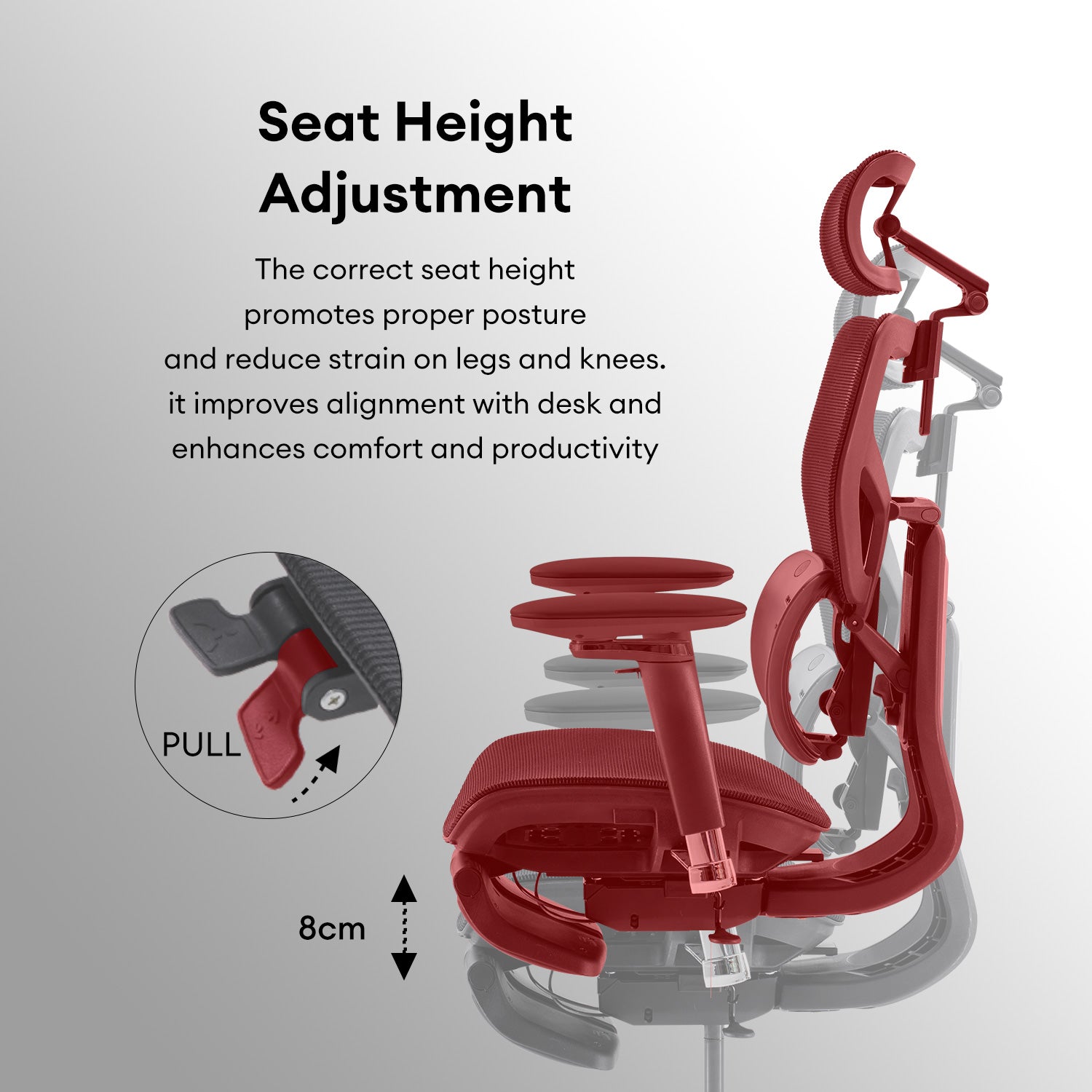 MUSSO X700 GlideTrack Ergonomic Office Chair