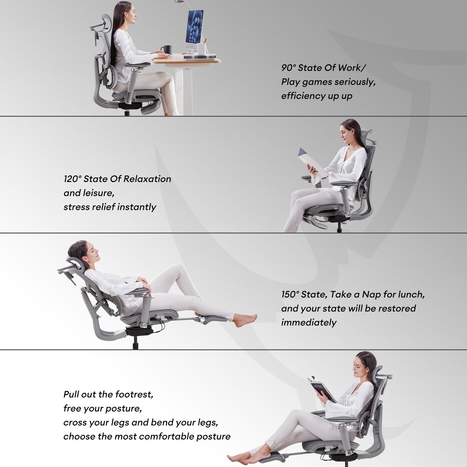 MUSSO X700 GlideTrack Ergonomic Office Chair