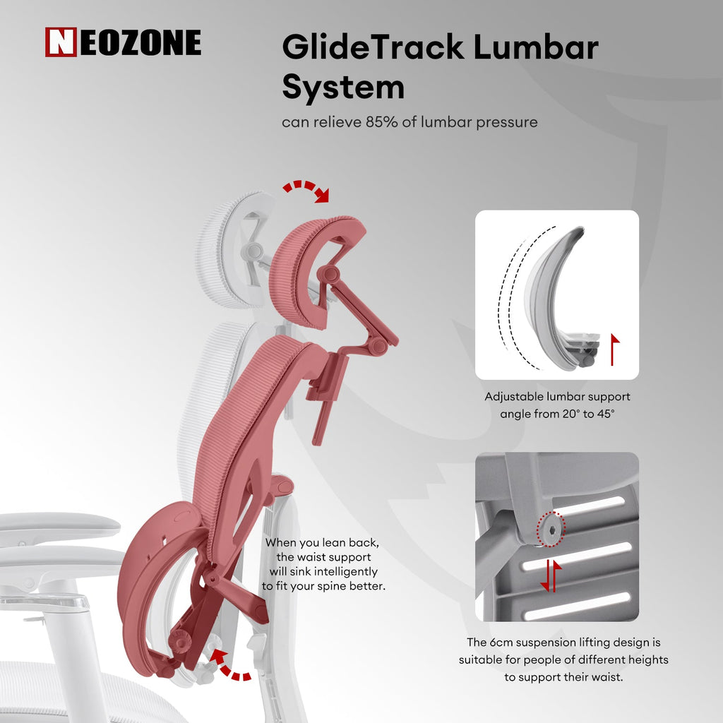 MUSSO X700 GlideTrack Ergonomic Office Chair