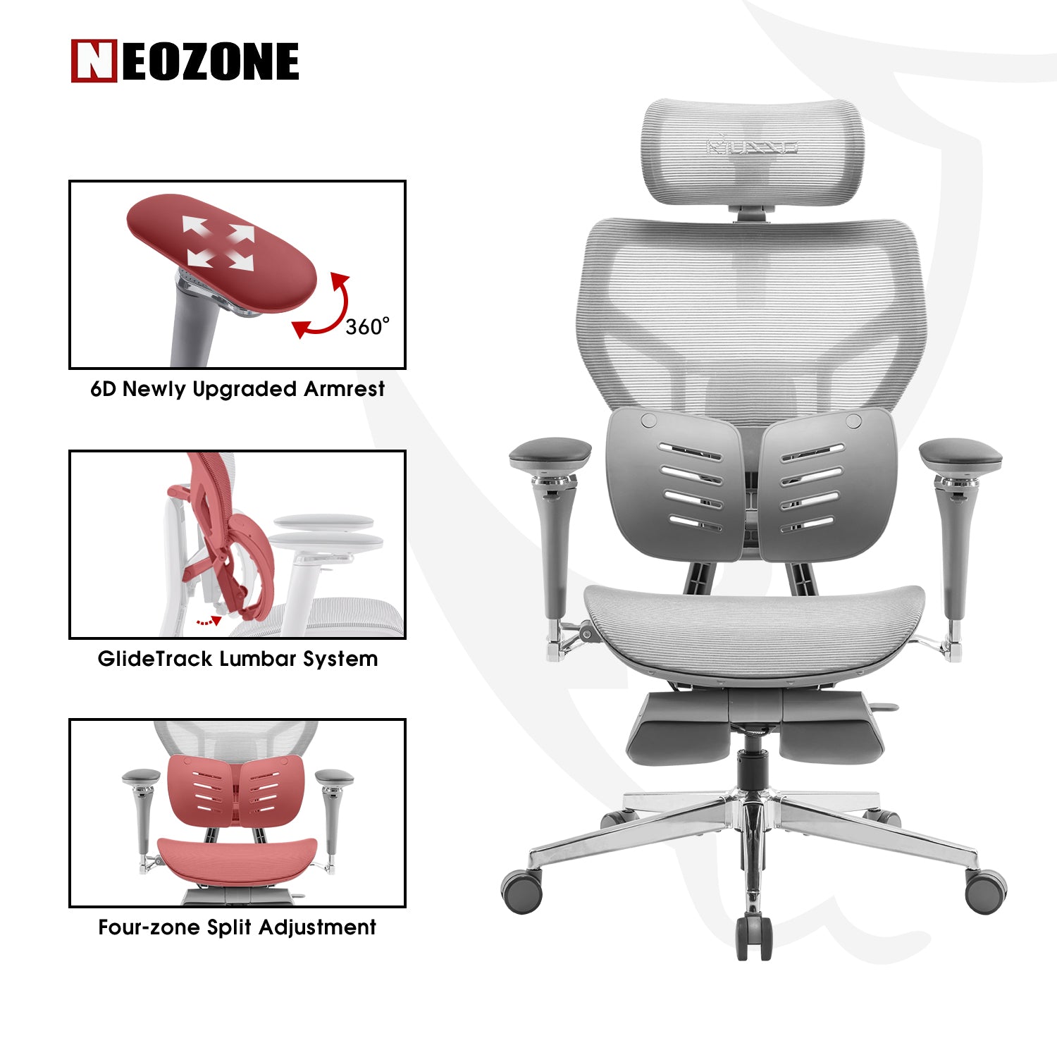MUSSO X700 GlideTrack Ergonomic Office Chair