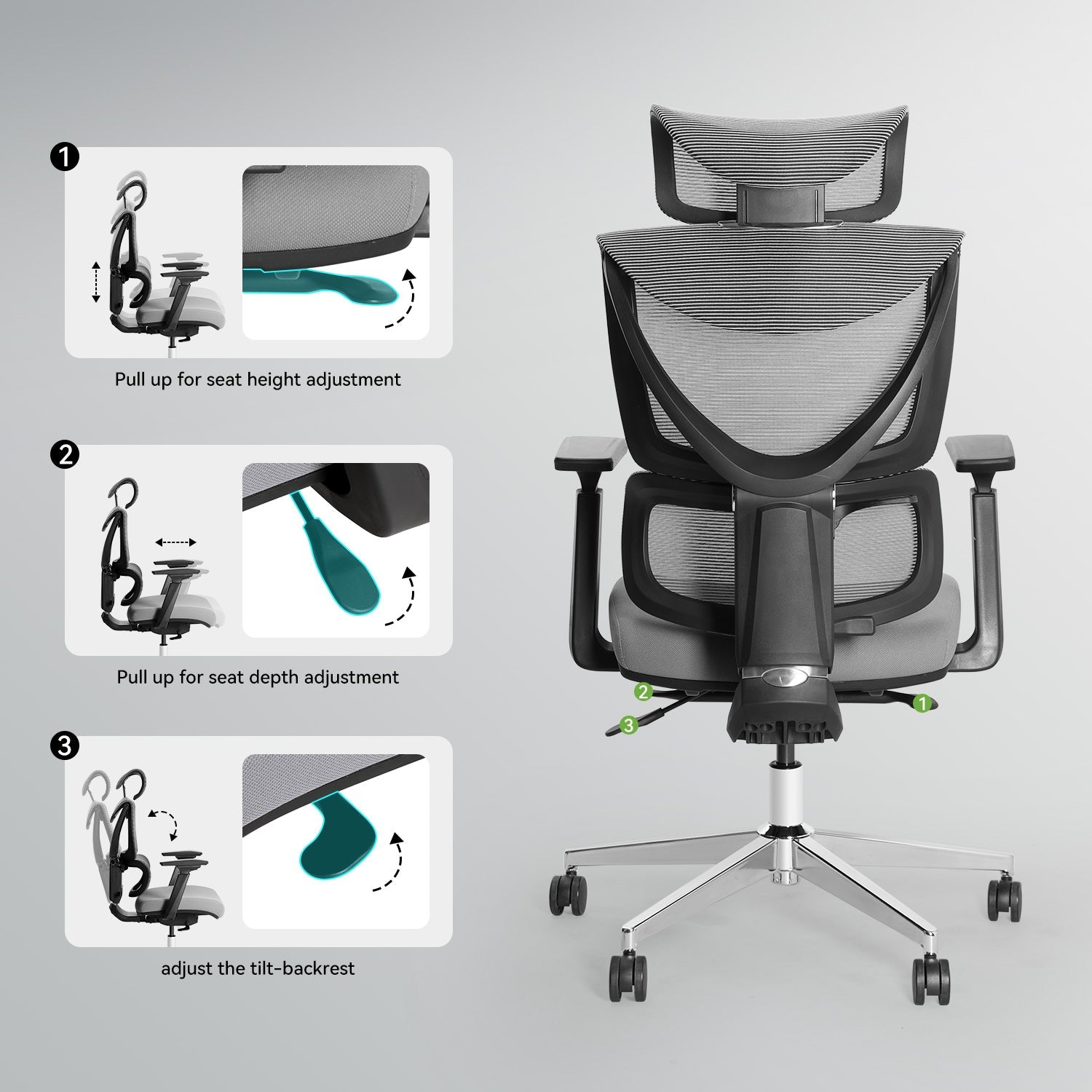 MUSSO V900 Structure Master Ergonomic Office Chair