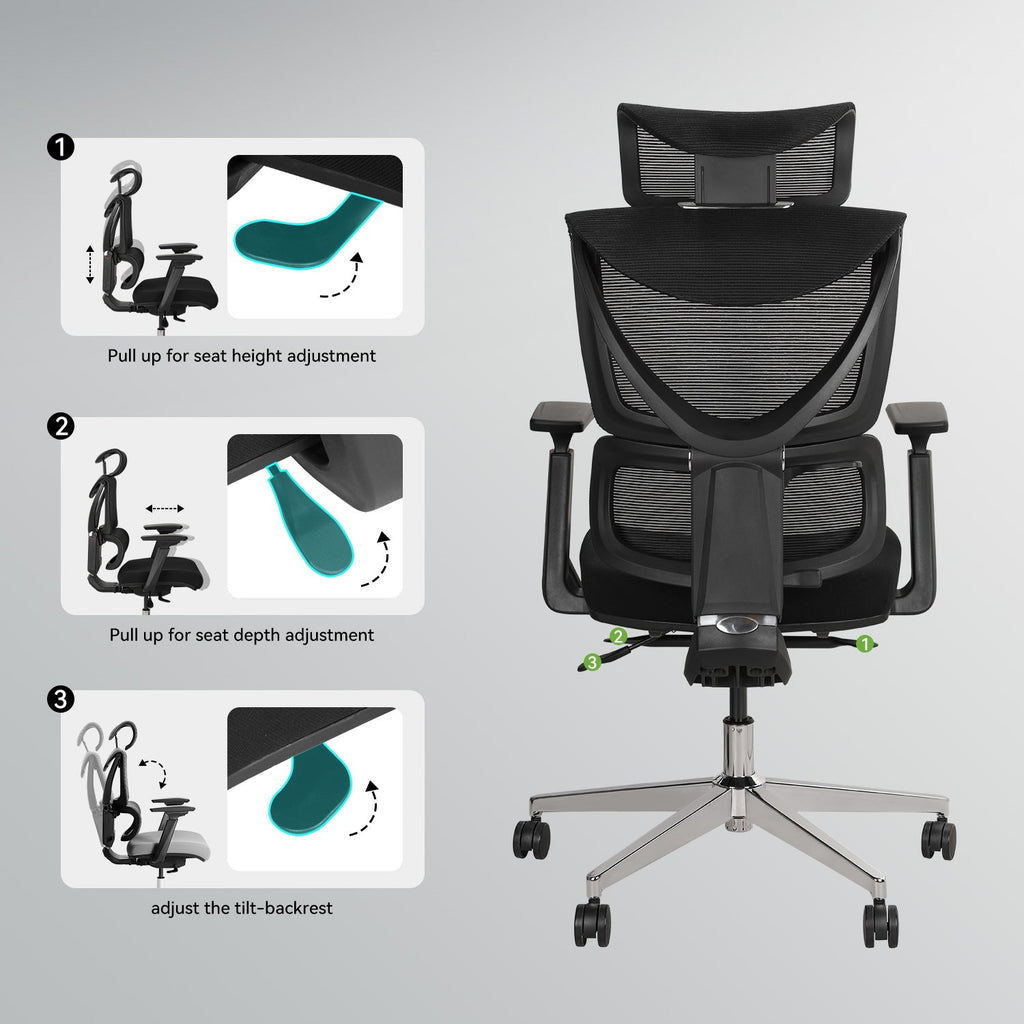 MUSSO V900 Structure Master Ergonomic Office Chair