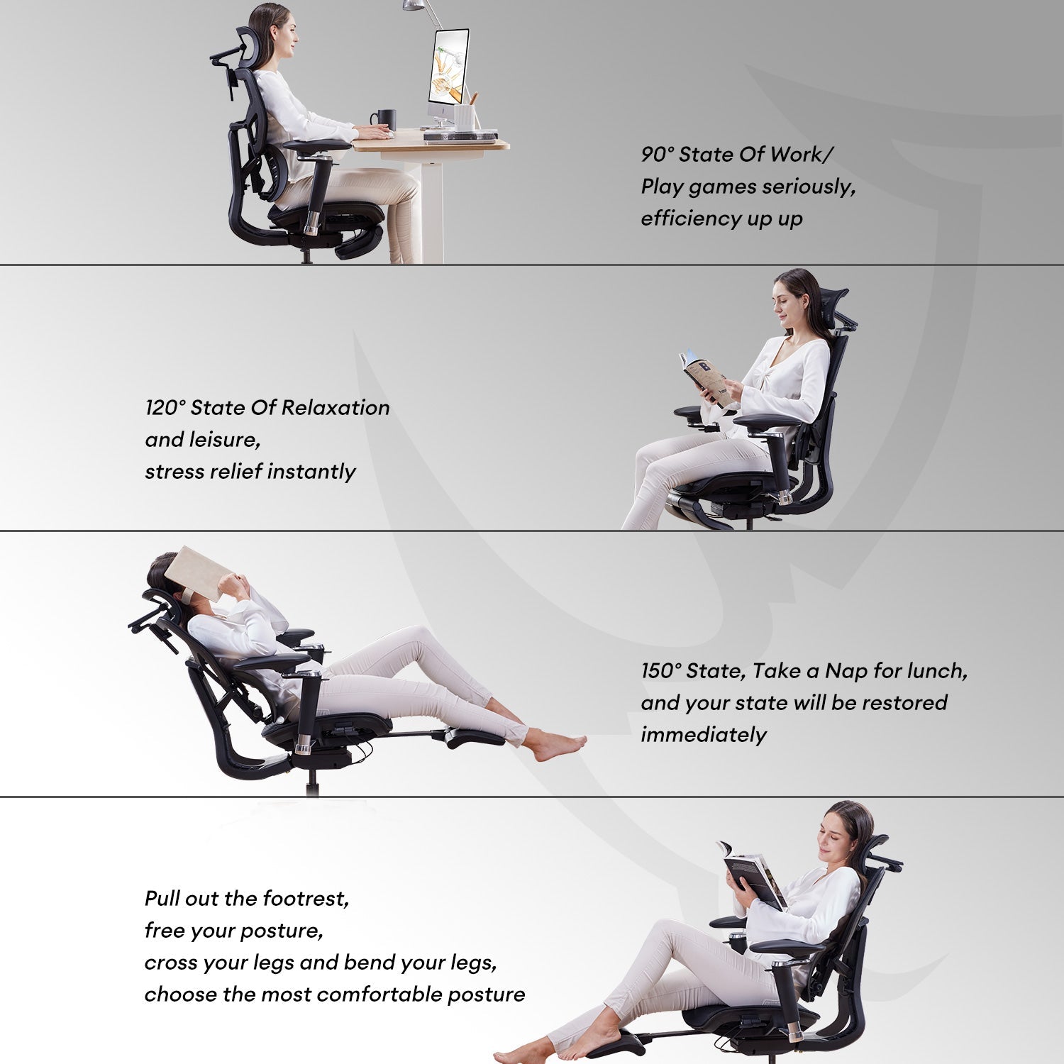 MUSSO X700 GlideTrack Ergonomic Office Chair